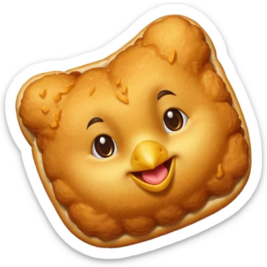 Chicken Nugget food emoji sticker