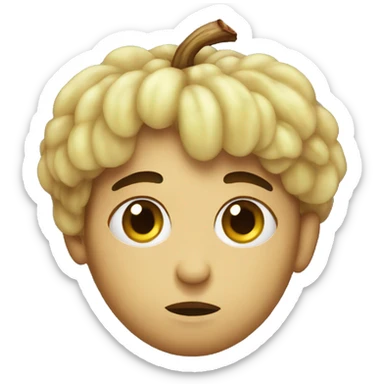 Manzana triste sticker