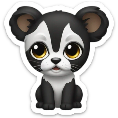 chiwauwau black sticker