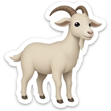 sad goat sticker