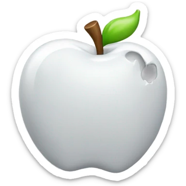 3d speech balloon apple emoji style blank sticker