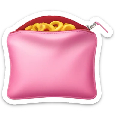 Pink pouch sticker