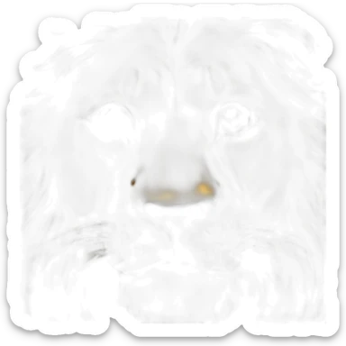 Lion pleading eyes sticker