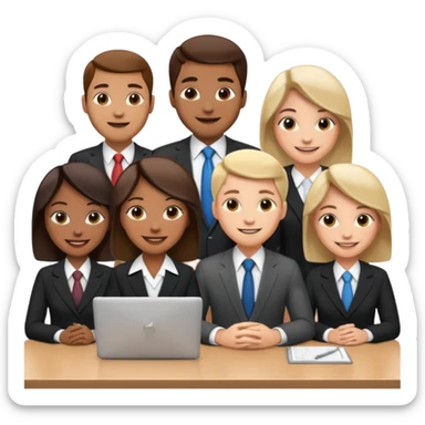 create an emoji that represents a conference meeting sticker