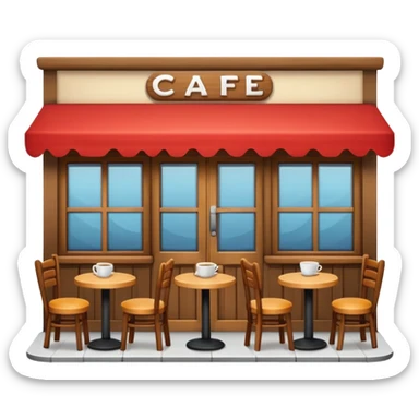  Cafe sticker