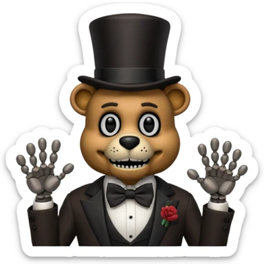 Freddy Fazbear from Five Nights At Freddy's Moive sticker
