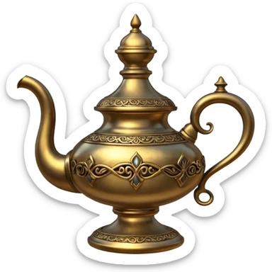 Aladdin lamp sticker