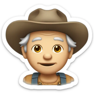 cute old hillbilly sticker