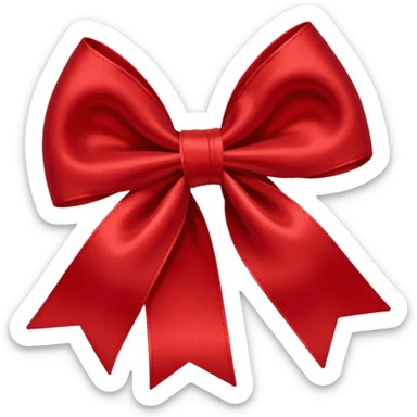 show me a hair bow red sticker