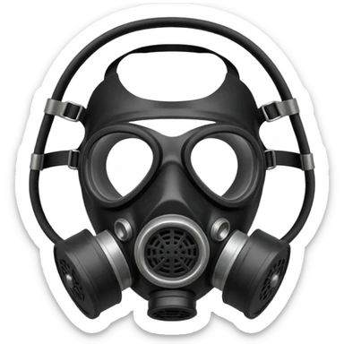 gas mask sticker