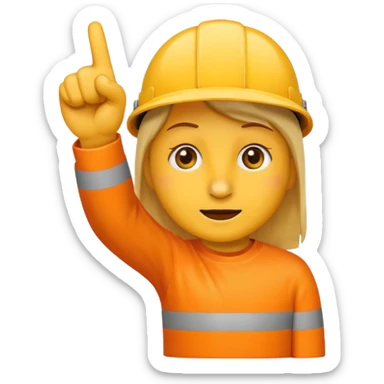 Generate me emoji sticker omg combination of these two 🚧👃🏻 sticker