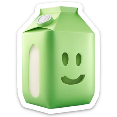 Melon milk carton sticker