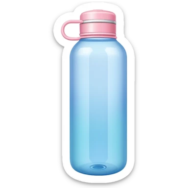 Colorful shiny pastel water bottle sticker