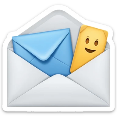 Salary enclosed in an envelope sticker