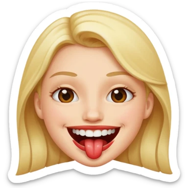 smiley qui se mord la levre  inferieur de maniere sexy sticker