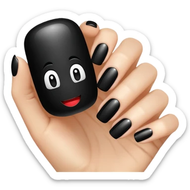 nail art black sticker