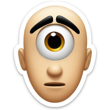 One eyebrow lift sticker