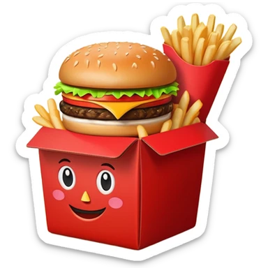 Happy meal sticker