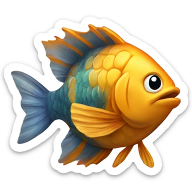 Fröhlicher Kugelfisch sticker