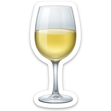 glass of white wine  sticker