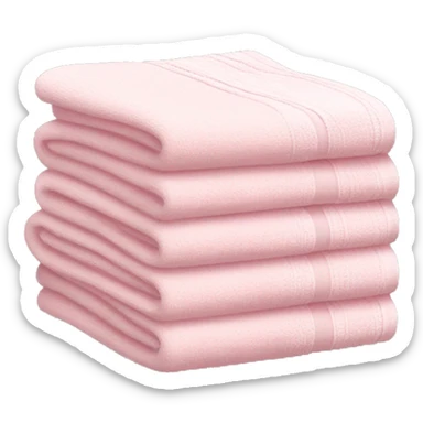 Light pink stacked towels sticker