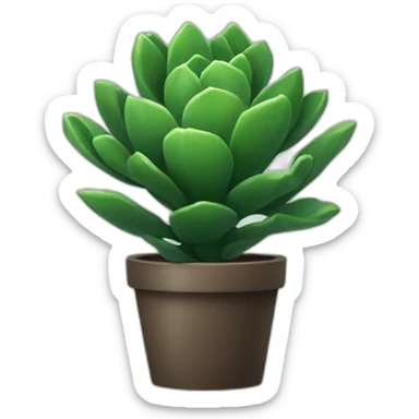 succulent-darkgreen-plant sticker