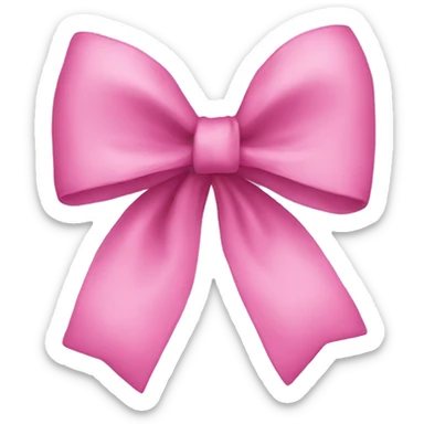 Pink bow sticker