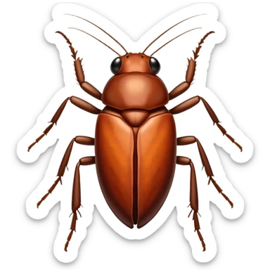 Cockroach With Big Eyelashes sticker