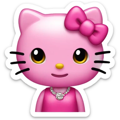 Hello kitty pink  sticker