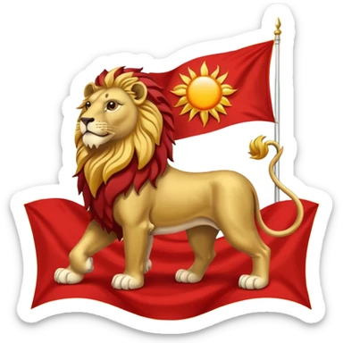 پرچم شیر و خورشید ایران sticker