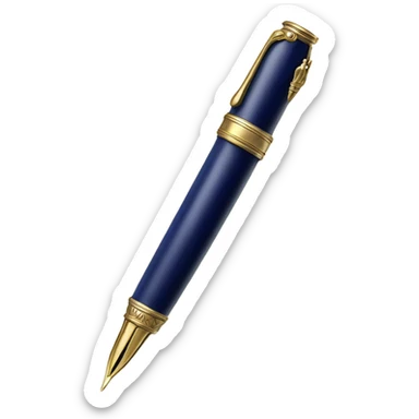 antique fountain pen sticker