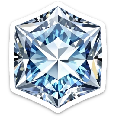 princess cut diamond sticker
