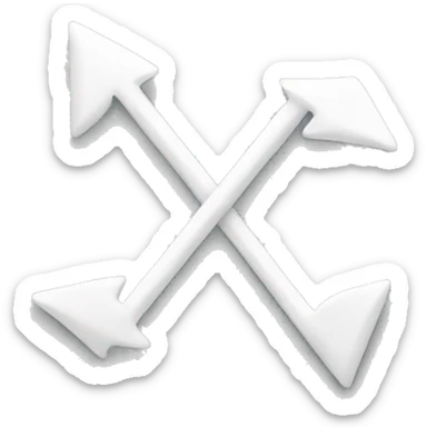 white handwritten arrows sticker