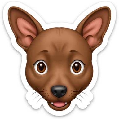 Xoloitzcuintle Dog crazy expression sticker