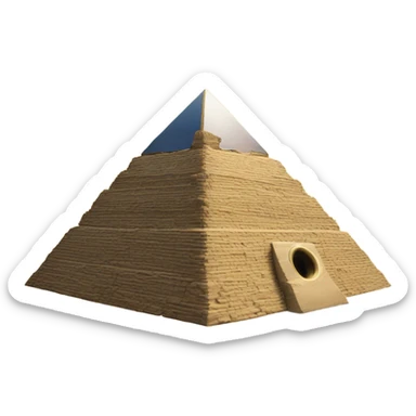 Vinyl record on Egypt pyramid sticker