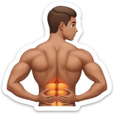 Tensión muscular en la espalda  sticker