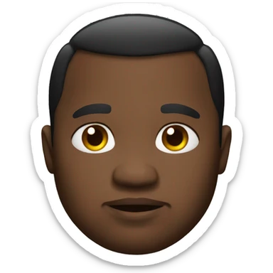fat black man emoji sticker