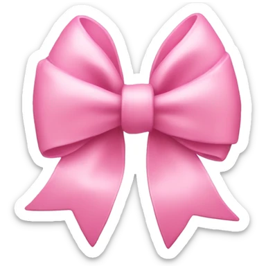 Light pink instagram logo with a pink bow  sticker