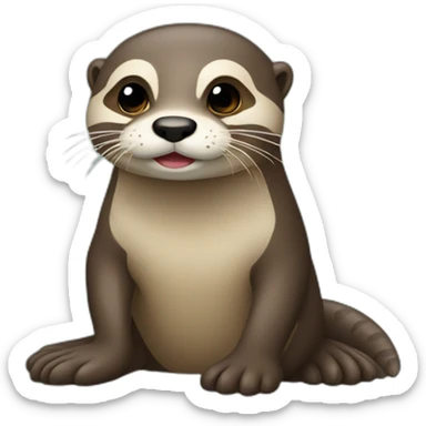 Loutre sticker