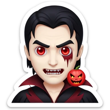 A Vampire & Evil emoji sticker