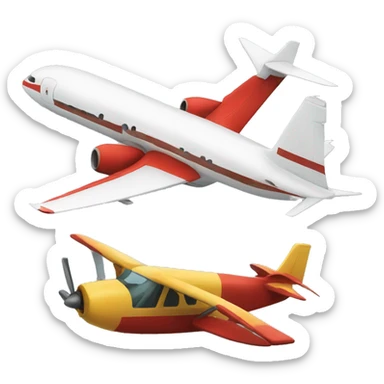 Plane and tain sticker