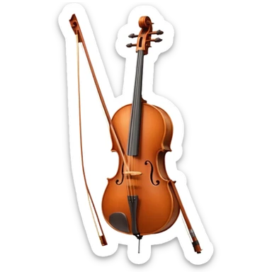 cello with bow sticker