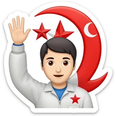 Kuzey kıbrıs bayrağı sticker