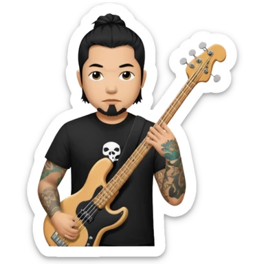 Chi Cheng (1970-2013) bassist of Deftones sticker