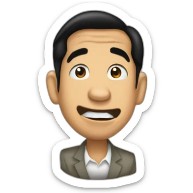 Jokowi Peek a boo sticker