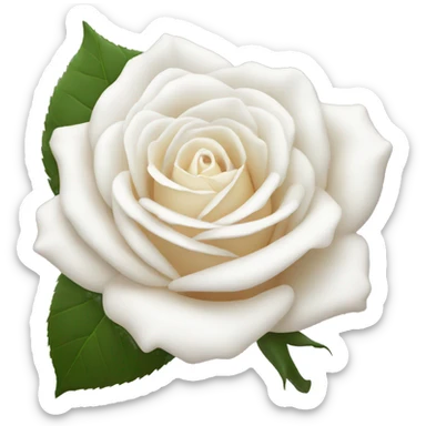 Rose blanche  sticker