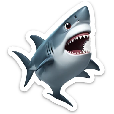 Shark dancing sticker