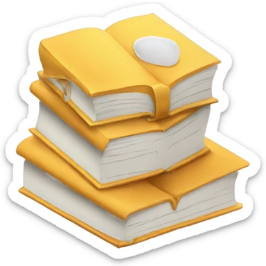 a book with the emotion of embarrassment  sticker