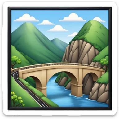 building bridge tunnel hill sticker