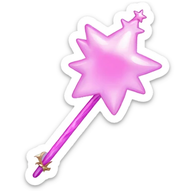 Glinda the good witch bubble wand sticker